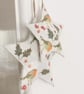 Robin Decoupage Christmas Tree Star Decorations Set of 2 (Set A) - Image 4