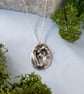 Recycled Silver Mushroom Pendant - Toadstool Cluster Necklace - Image 4