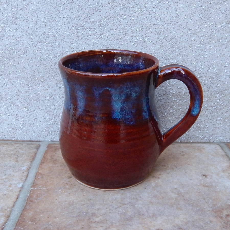 Coffee mug tea cup handthrown in stoneware pottery handmade wheelthrown  