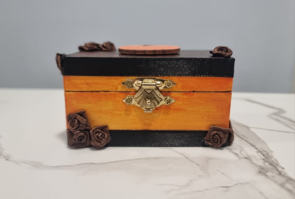 Hand-Decorated Halloween Trinket Box