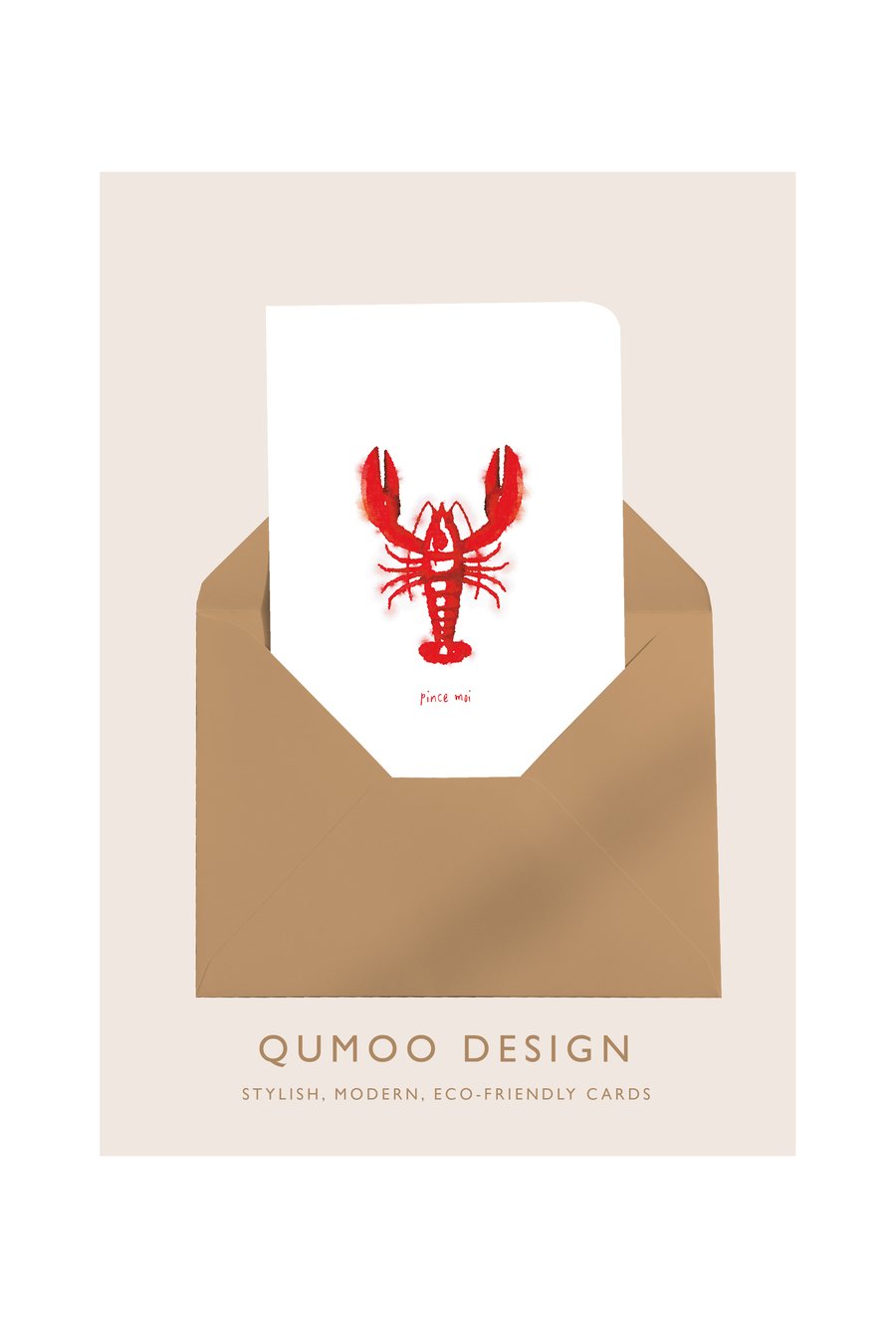 Lobster Pince Moi Pinch Me Seaside Card (QM283)