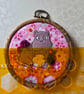Hand embroidered hoop - Spirited Away Boh mouse - Image 3