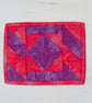 Purple and Red patchwork Mug Rug - Image 2