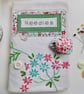 Sewing needle case pink embroidery and Laura Ashley lining reclaimed embroidery - Image 5