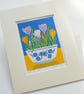 Crocus bowl - Limited edition Linocut Print - Image 2
