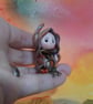 Tiny Treasury Gnome 'Celestine' with keys OOAK Sculpt by Ann Galvin - Image 4