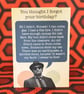 John Belushi Blues Brothers Birthday Card - A6 Perlino Cotton Heavy Card Stock