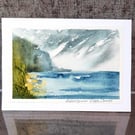 Blank Card. Bay of Storms. Original Painting