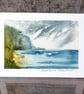 Blank Card. Bay of Storms. Original Painting