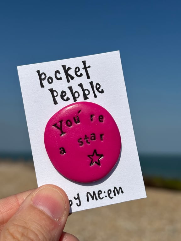 You’re a star Pocket Pebble gift 