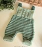 Baby Boy's Rompers & Matching Booties Set Hand Knitted  0-3 months size - Image 3