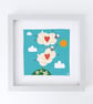 I got Ewe, illustration of two sheep, original Giclee print - Image 1