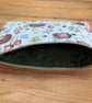 Hedgehog Print Quilted Fabric Organiser Pouch - Image 4