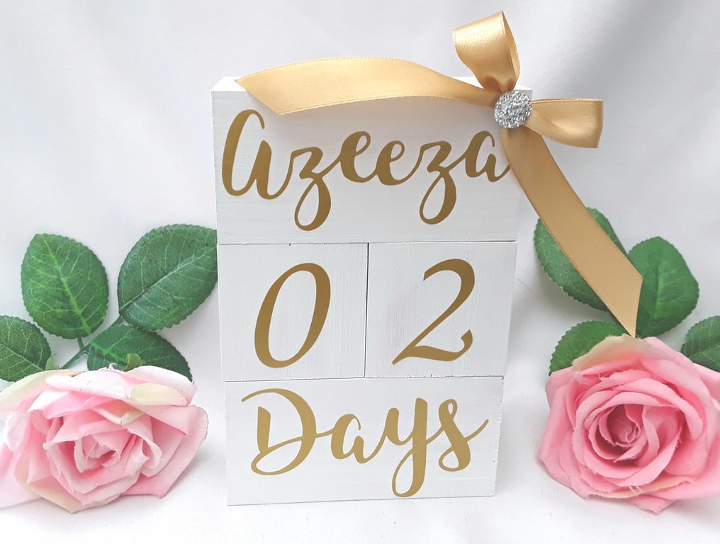 Milestone Wood Blocks, Personalised Wood Blocks, Nursery Decor, Baby Room Decor,