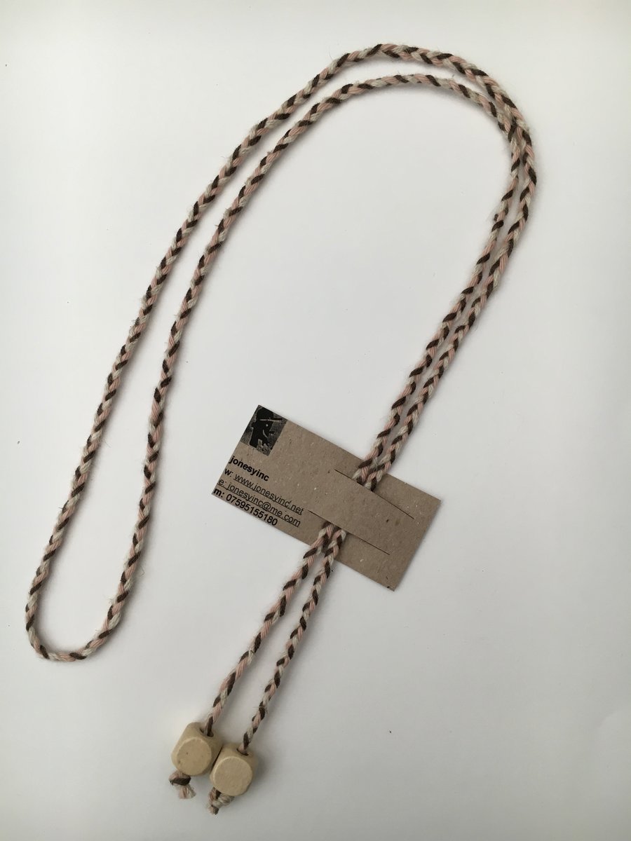 Hand-plaited wrap necklace (number 20)