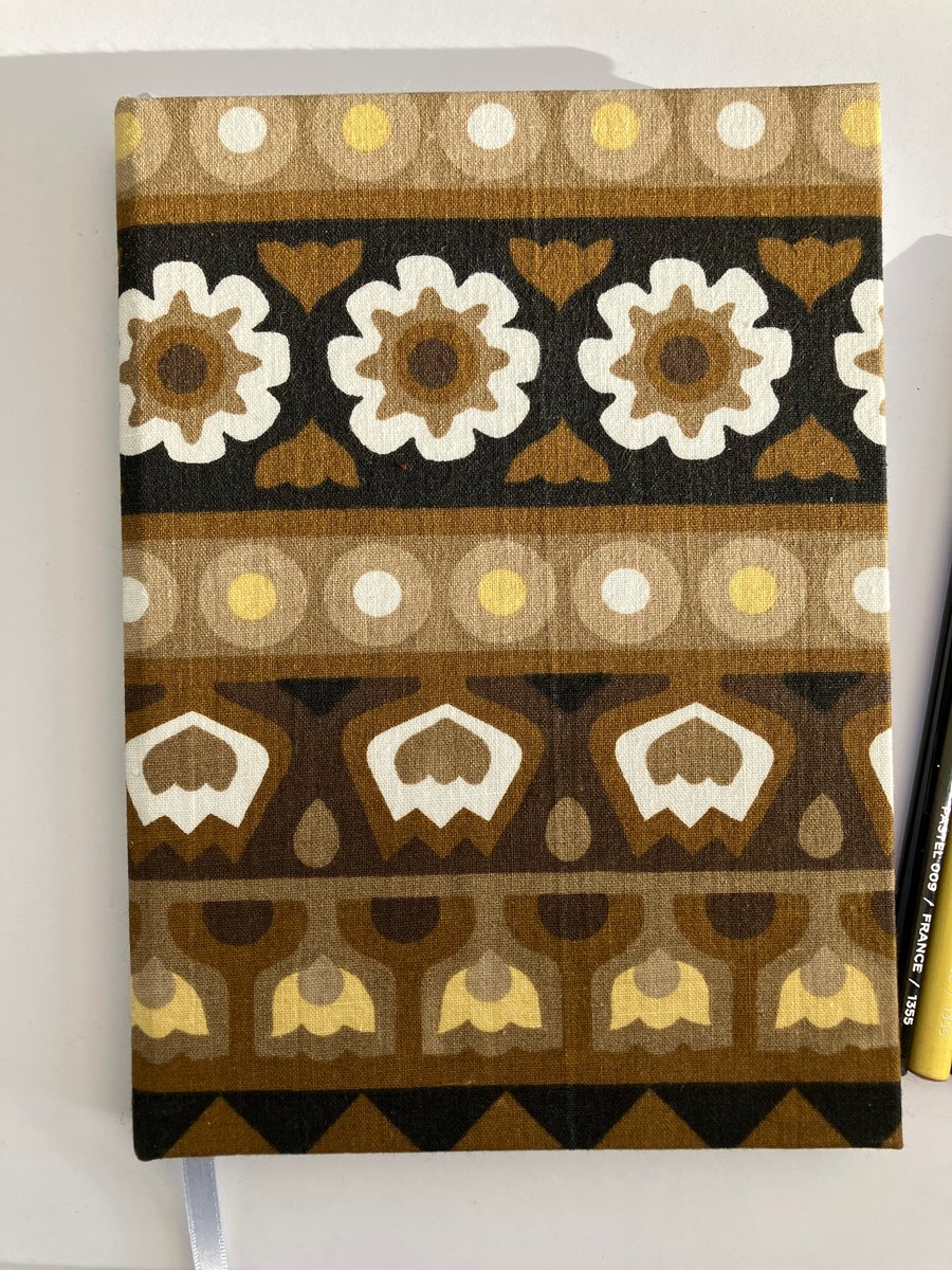 Perfectly Imperfect Handmade A5 Book with Moyagashel 'Melford' Vintage Fabric