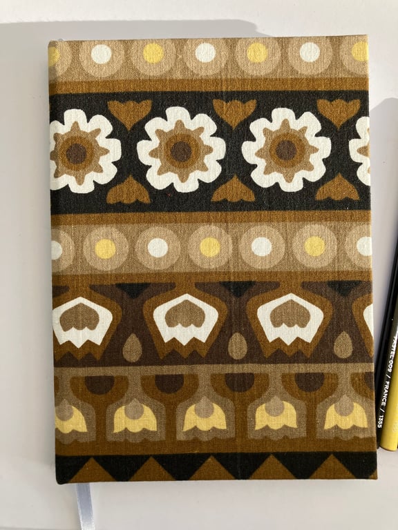 Perfectly Imperfect Handmade A5 Book with Moyagashel 'Melford' Vintage Fabric