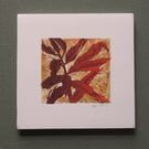Small Square Original Lino Print