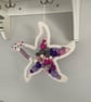 Pretty Textile Starfish hanging Nursery Decoration, Baby shower gift, Playroom  - Image 2