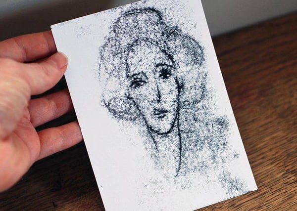 Portrait of a Lady Original Monoprint 