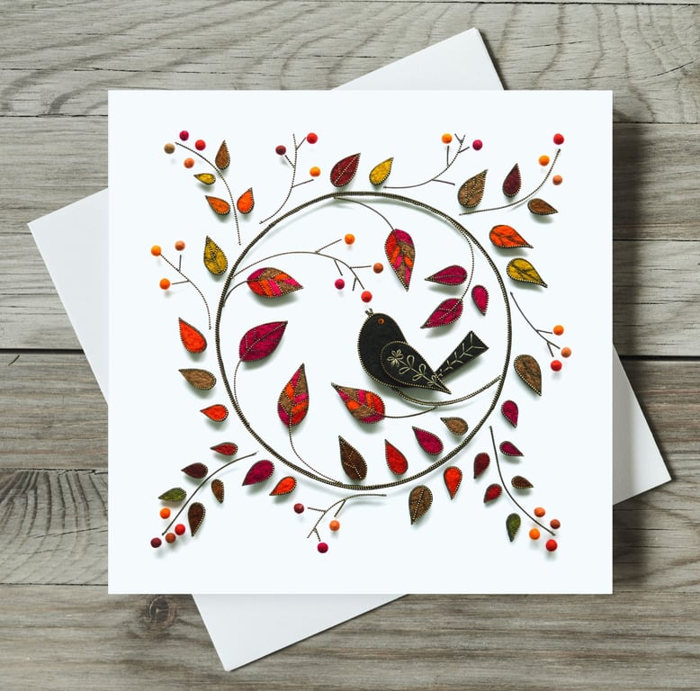 Blackbird: Just One More Blank Greeting Card