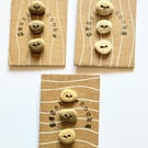 Small Beach Pebble Buttons Soft Neutrals