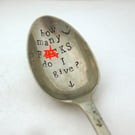 Stamped rude teaspoon, adults only, how many f-cks do I give