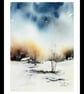 Somewhere Inbetween, Original Watercolour Painting. - Image 2