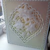 Lacy narcissus parchment card