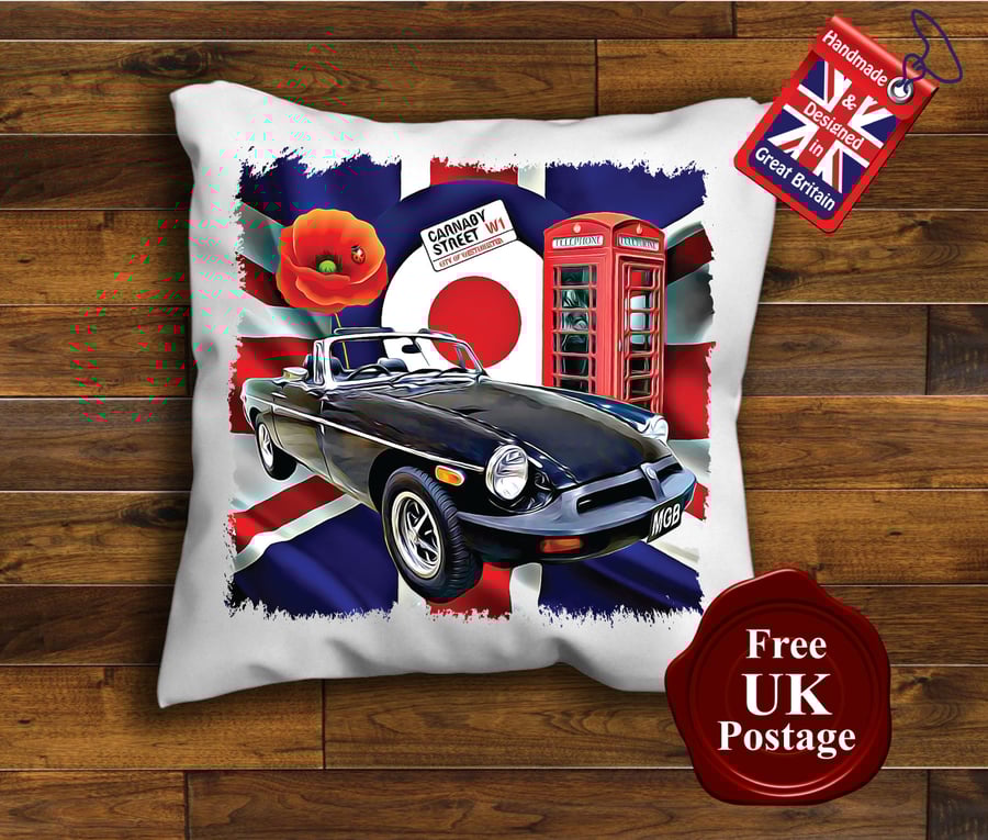 MGB Cushion Cover, Choose Your Size
