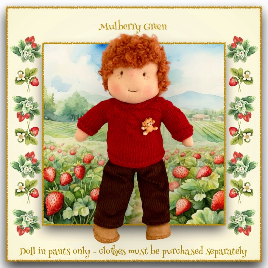 Reserved for Nicky - Doll - Bobby Baxter - a handcrafted Mulberry Green doll 