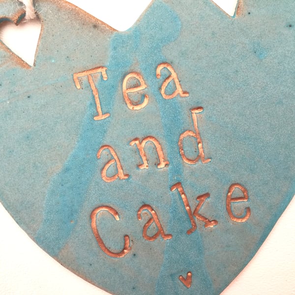 Handmade Ceramic novelty hanging board, home decor, stoneware pottery