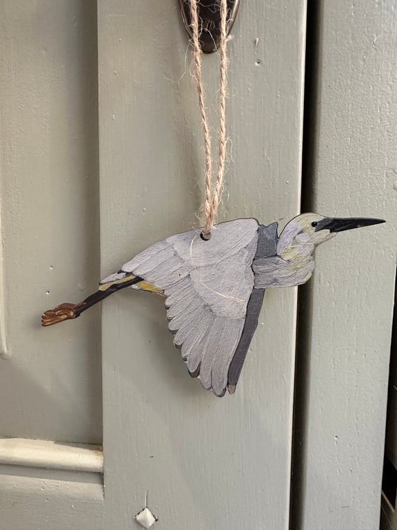 Sustainable Little Egret Christmas Decoration 