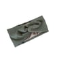 Olive Green Satin Lined Twisted Headband Wide Brushed Knit Jersey Head Wrap