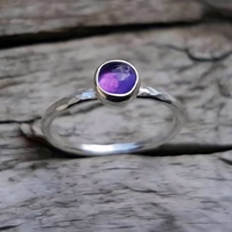 Amethyst Stacker Ring