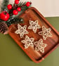 Natural wicker rattan star Christmas ornament Scandinavian boho tree hanging - Image 4