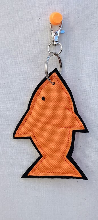 Orange Fish Keyring - Bag Charm