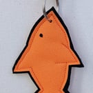 Orange Fish Keyring - Bag Charm