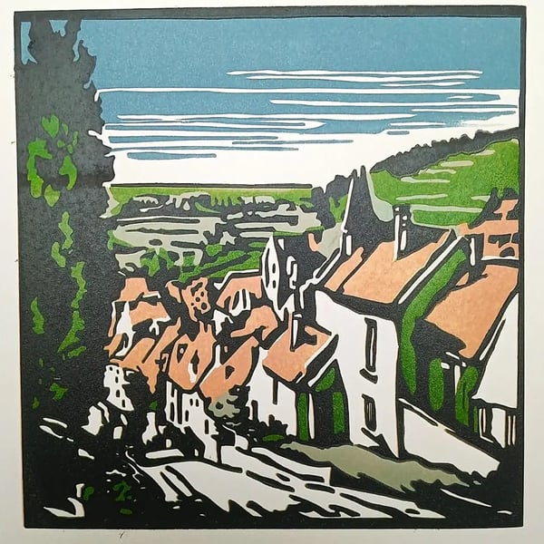 View of Montresor Village in Loire Valley