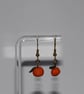 Rustic pumpkin earrings  - Image 2