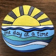 One Day At A Time Motivational Fridge Magnet for Self Healing 