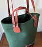 Canvas Bucket bag Floral Shoulder bag. - Image 2