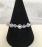 7 inch Clear and Cloudy Wirework Bangle - Image 1