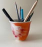 Ceramic Abstract planter tub. - Image 3