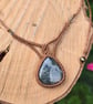 Moss Agate Macrame Gemstone Necklace 