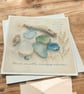 The Sea Smooths Everything with Time – Sea Glass Greeting Card. Coastal Card - Image 3