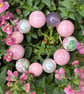 Pretty Pink Chunky Stretch Bracelet - Image 1
