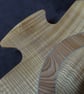 Ash and Elm platter,with integral handles and sterling silver inlay
