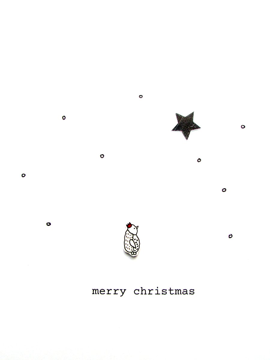 christmas card - baby penguin 
