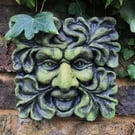 Square Green Man Plaque plus Free Pocket Green Man